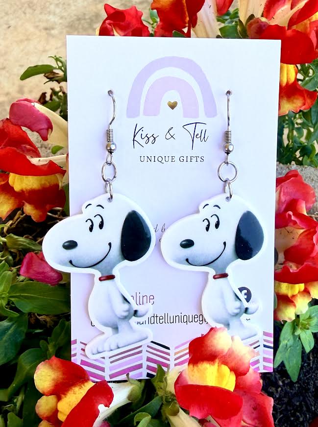 Snoopy Dog Dangle Earrings