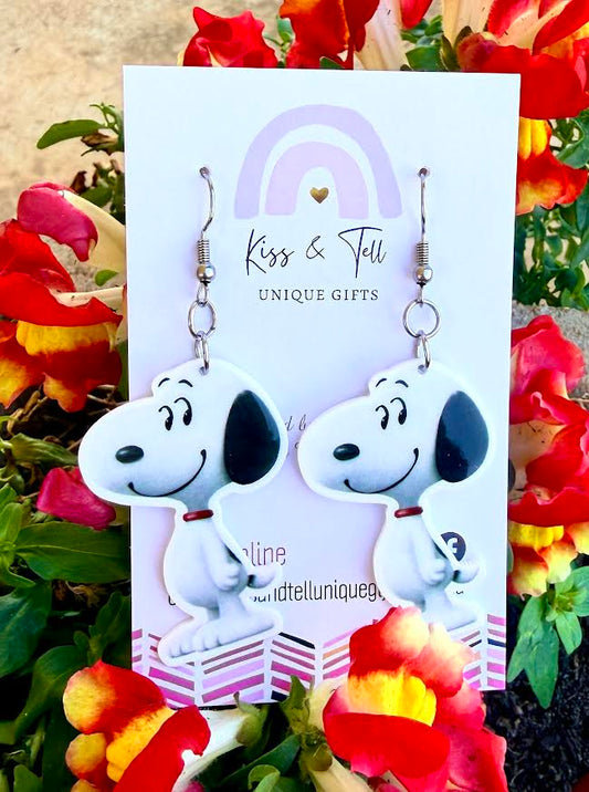 Snoopy Dog Dangle Earrings