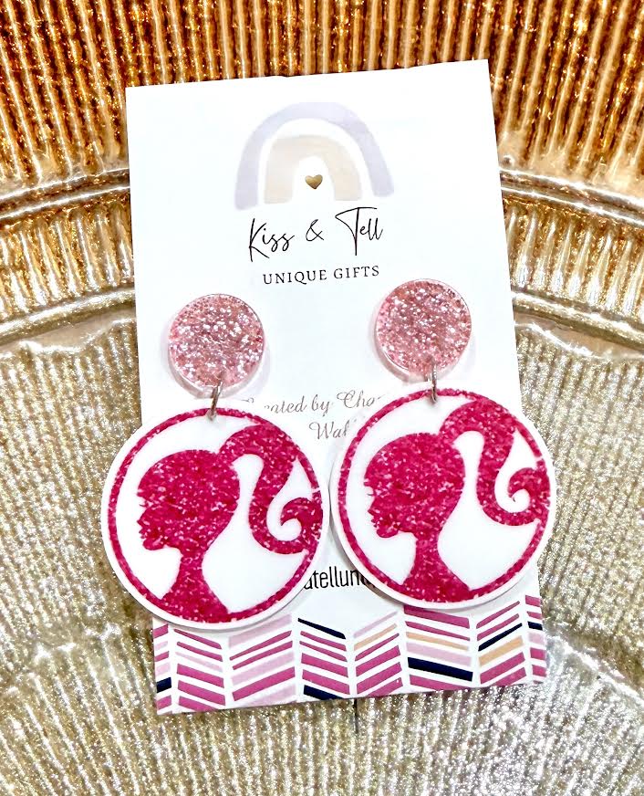 Barbie Circle Dangle Earrings