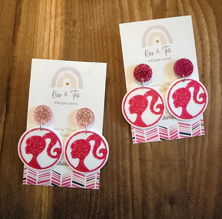 Barbie Circle Dangle Earrings
