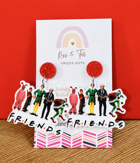 * SALE *  Christmas Movie Character "Friends" Earrings