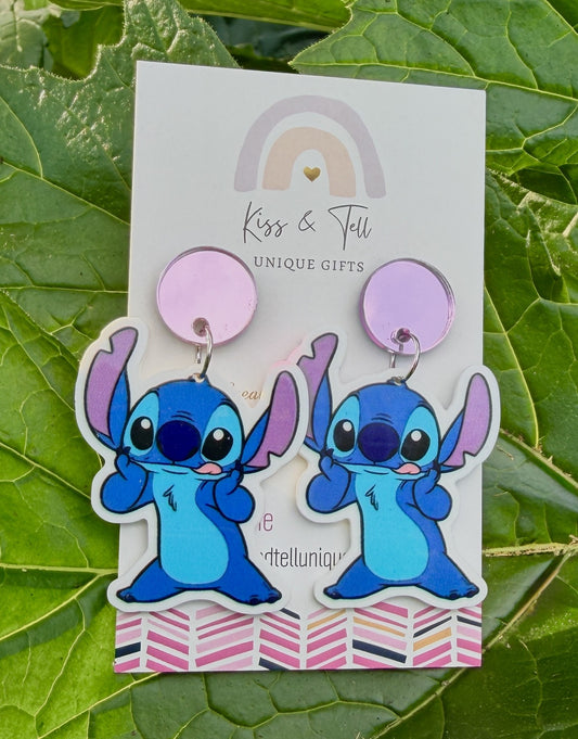 Stitch Character Dangle Earrings