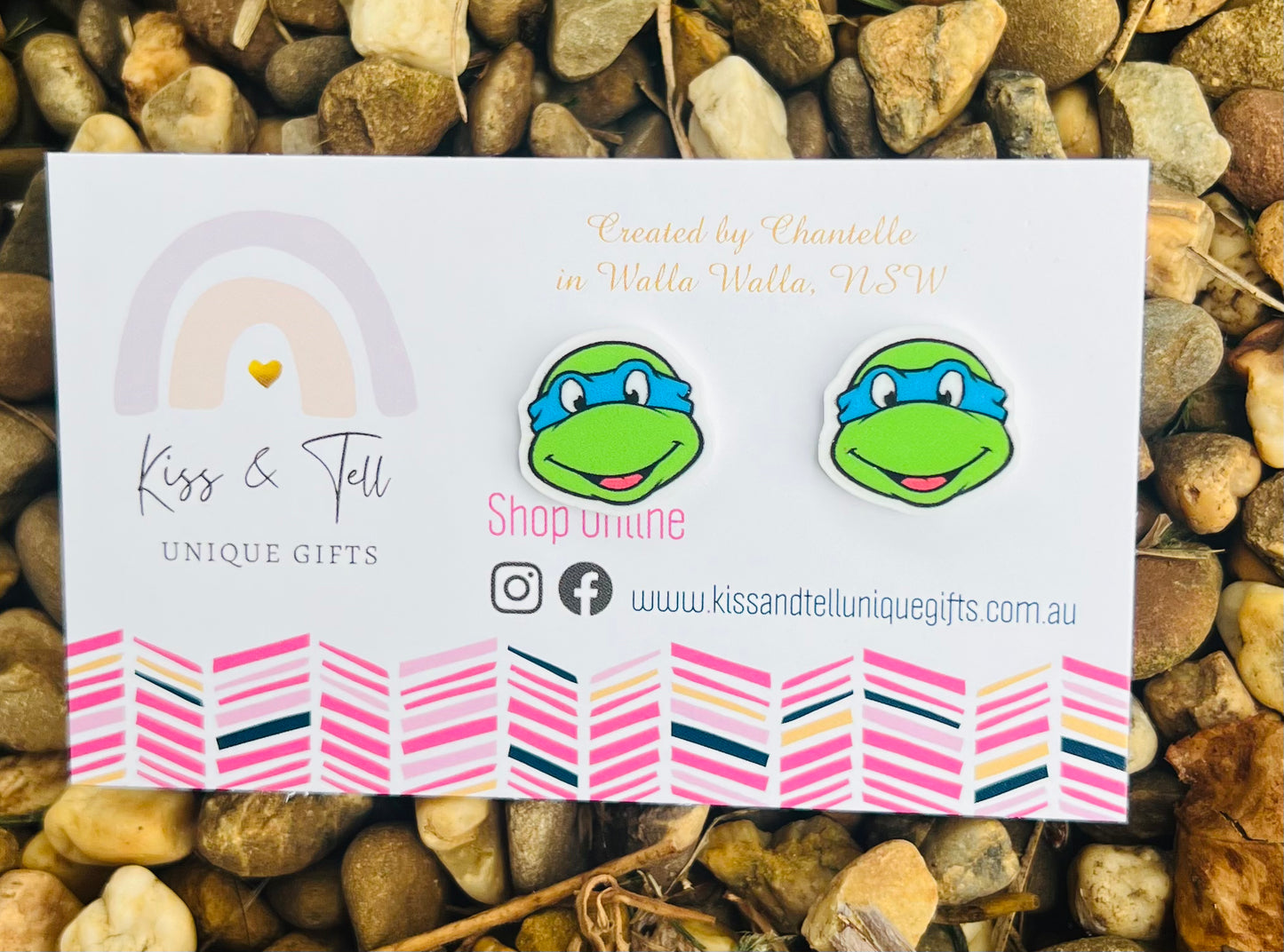 Ninja Turtle Stud Earrings