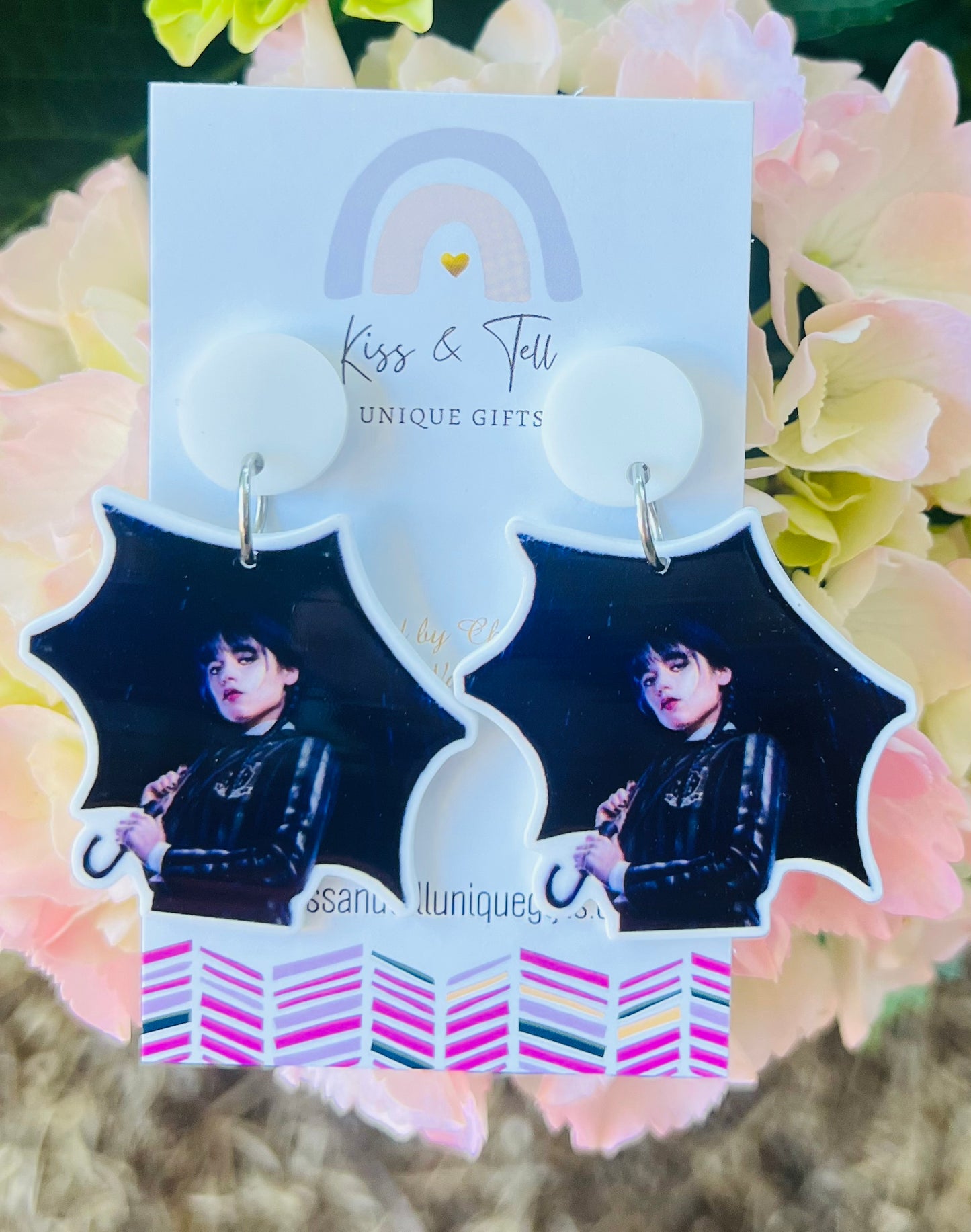 Wednesday Character Dangle Earrings