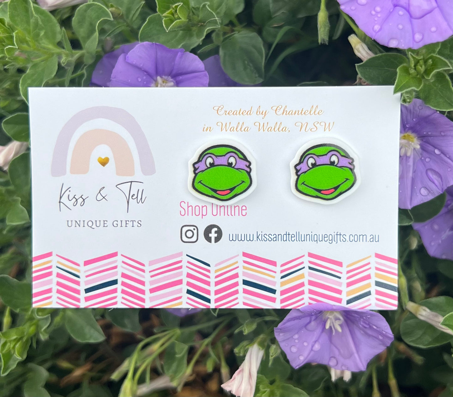 Ninja Turtle Stud Earrings