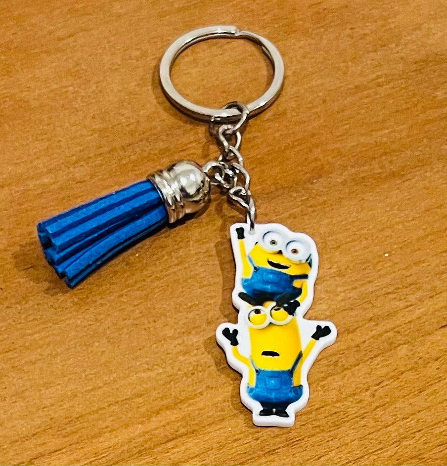 Kevin & Bob Minion Keyring