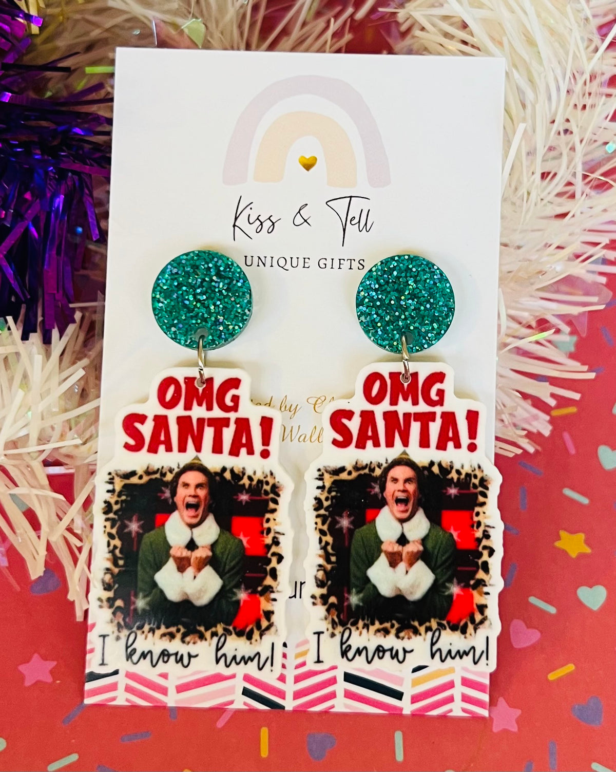 Christmas Elf Movie Dangle Earrings