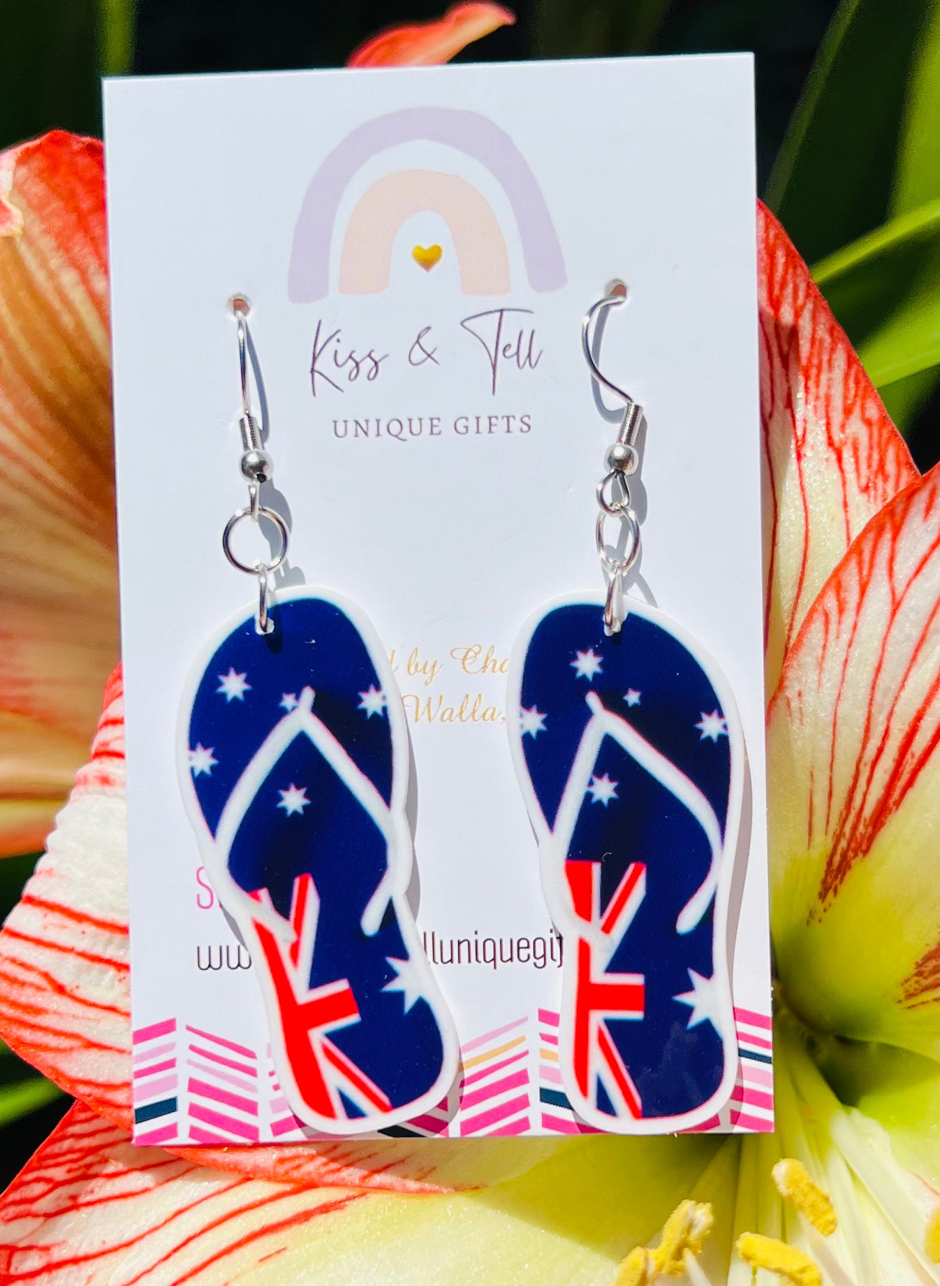 Australia Day Thongs Earrings