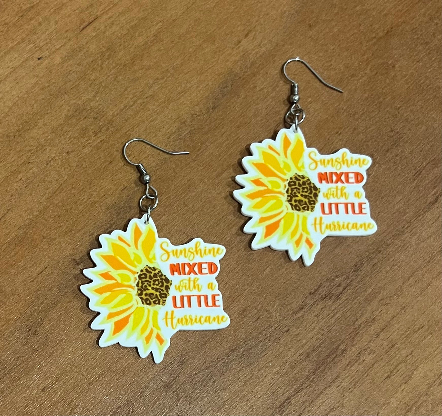 "Sunshine Mixed With Hurricane" Dangle Earrings