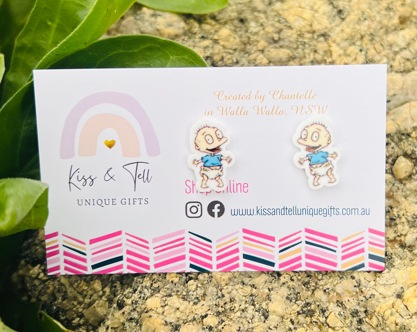 Rugrats Characters Stud Earrings