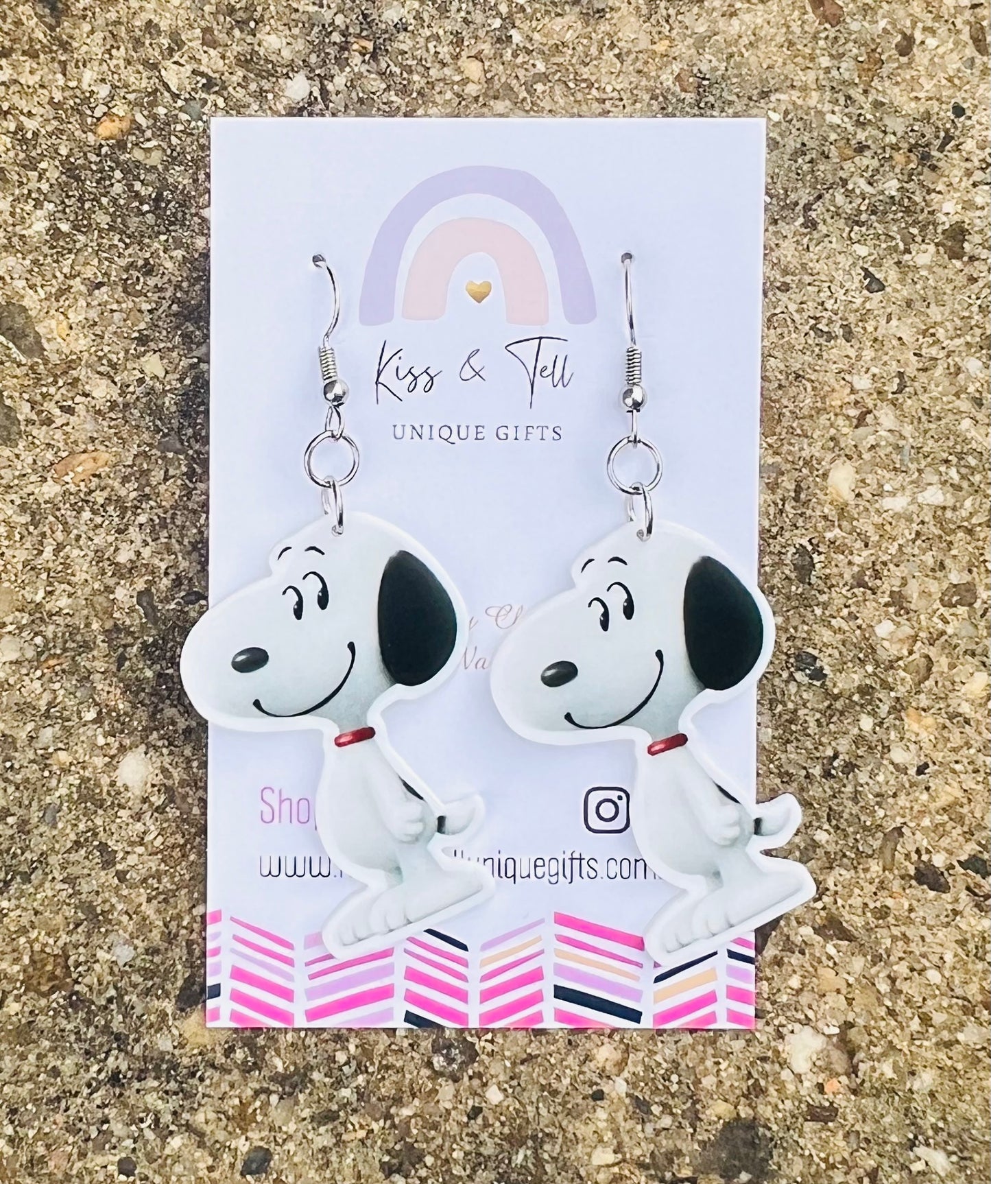 Snoopy Dog Dangle Earrings