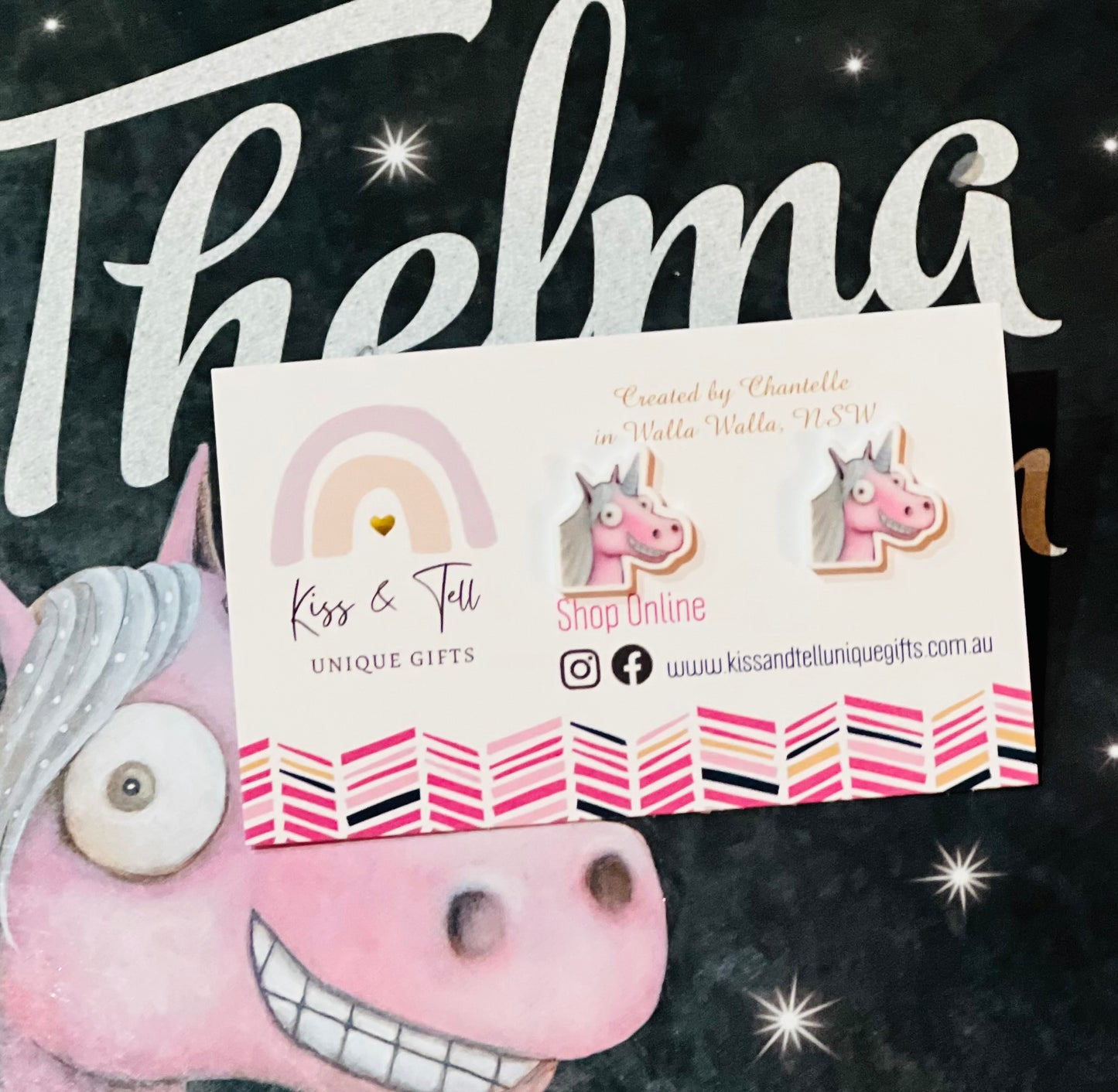 Thelma the Unicorn Stud Earrings