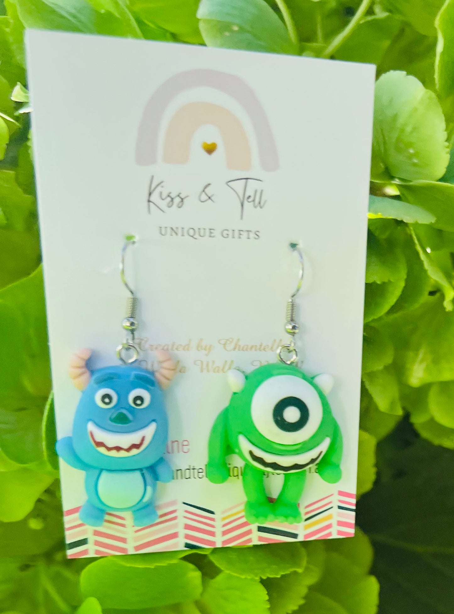 3D Monsters Dangle Earrings