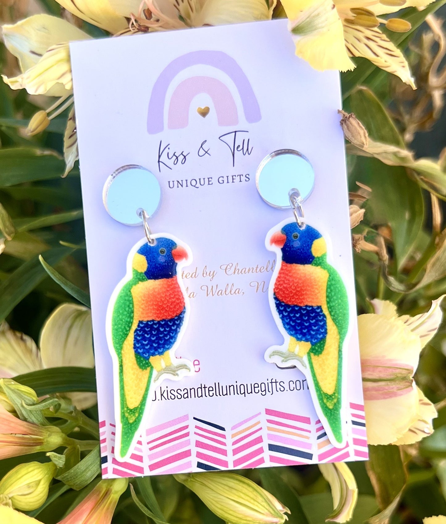 Parrot Bird Dangle Earrings