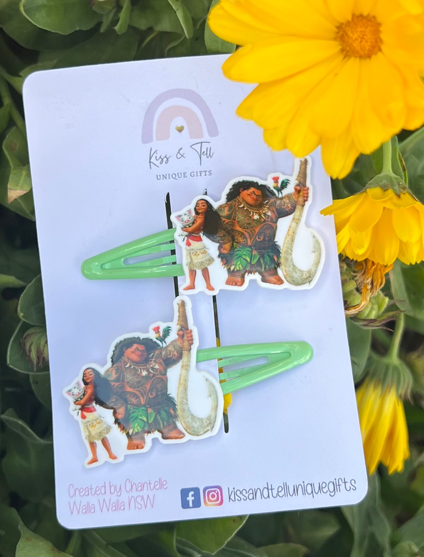 Moana Hair Clip Set