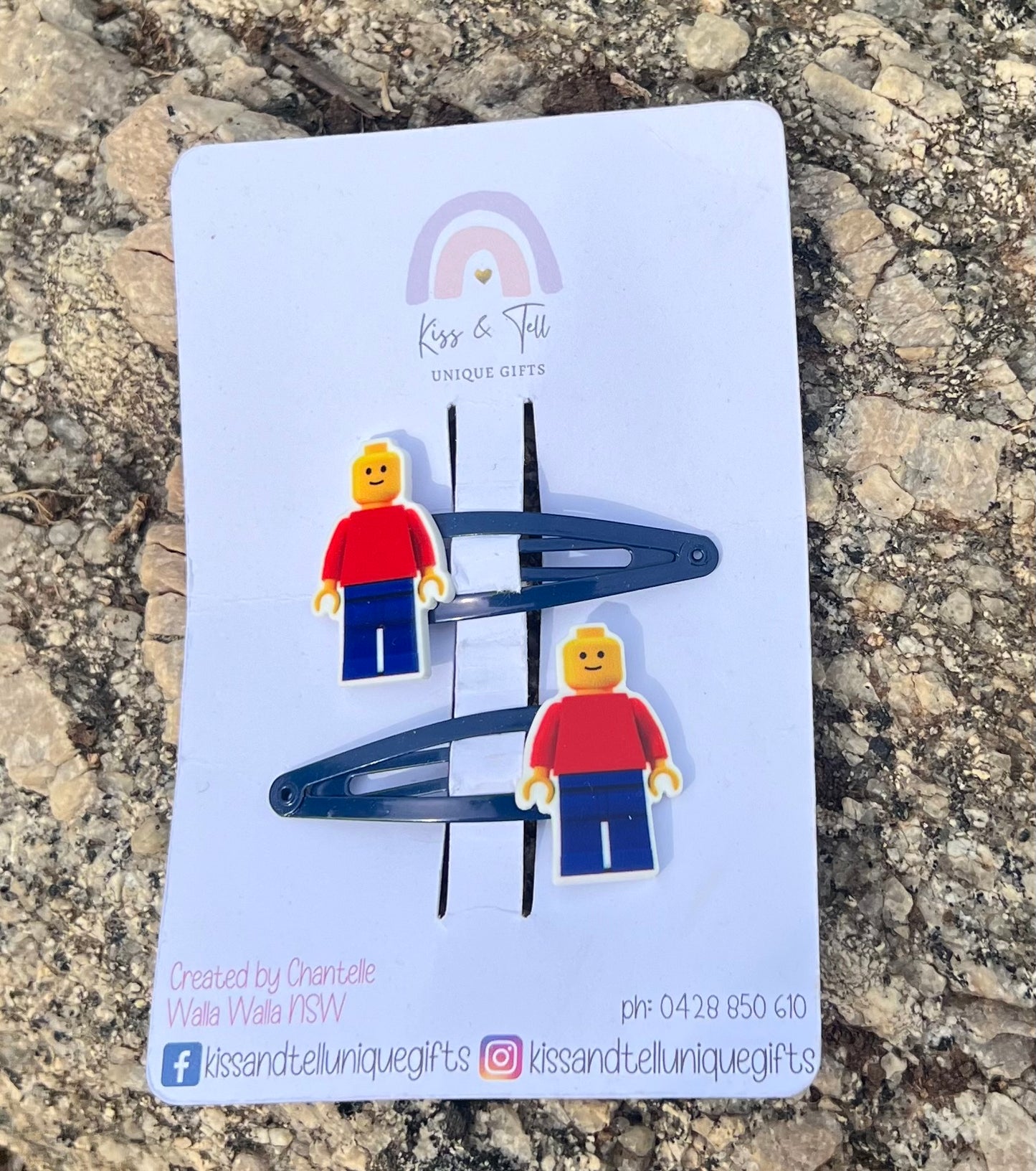 Lego Man Hair Clip Set