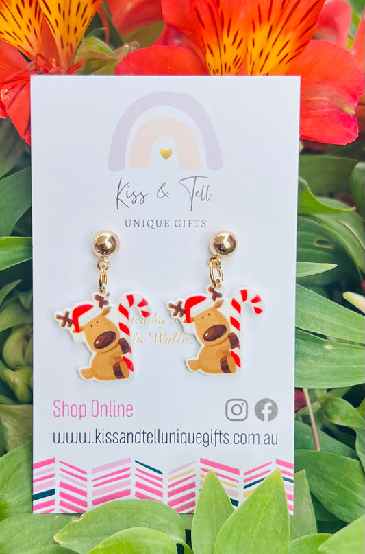 Small Christmas Drop Earrings