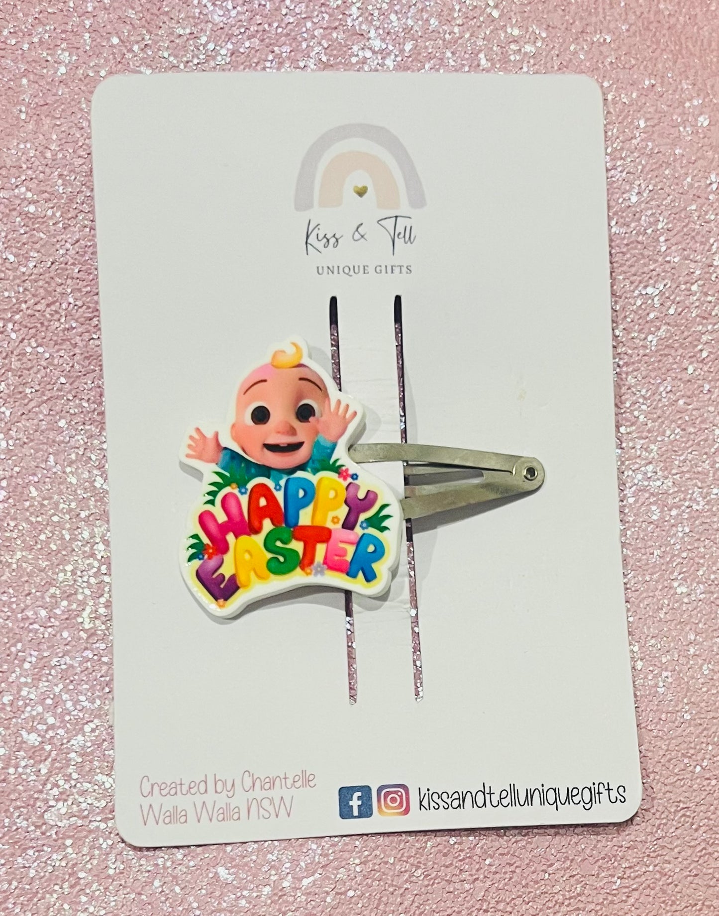* SALE *  Cocomelon Easter Hair Clips