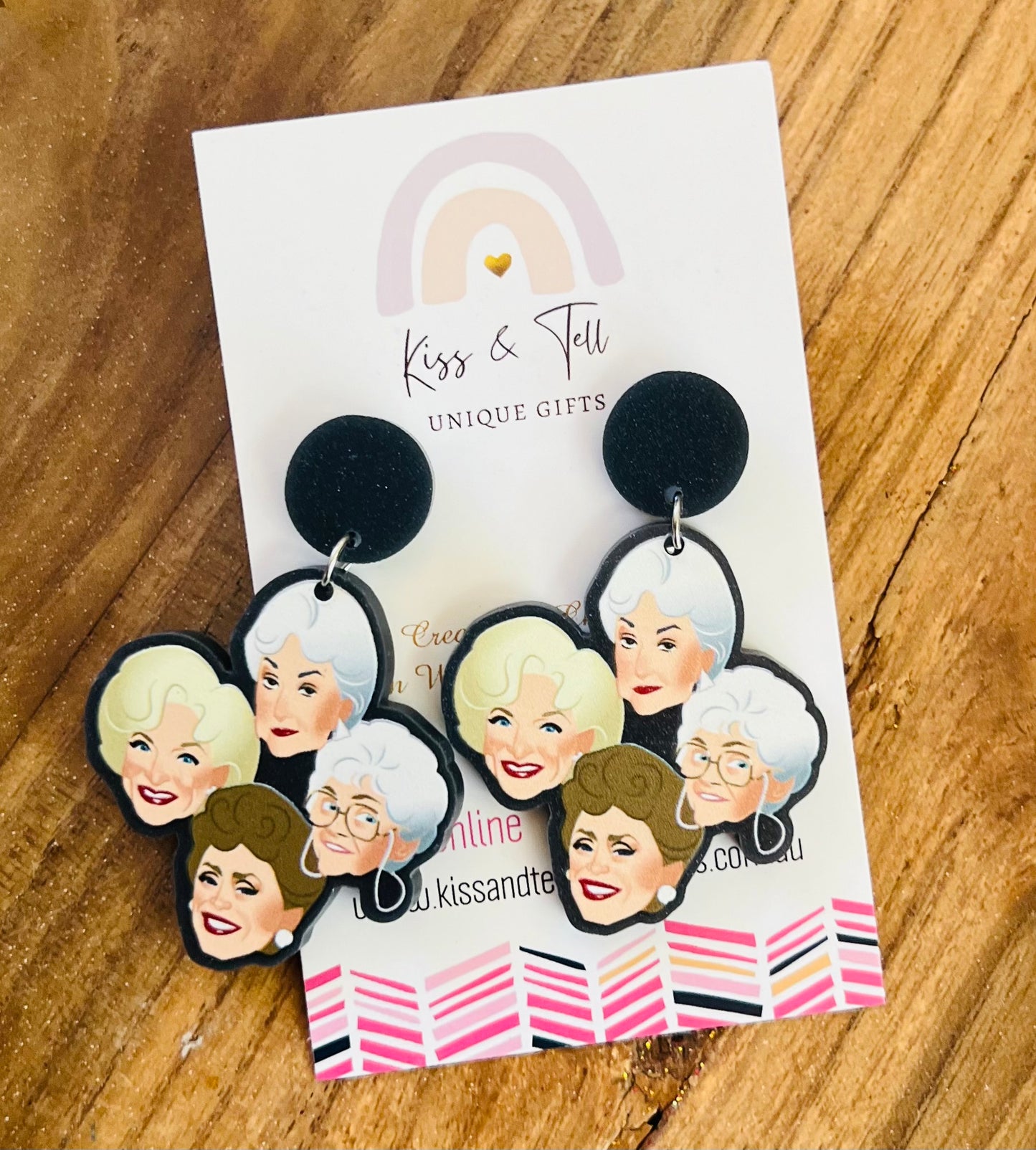 Golden Girls Dangle Earrings