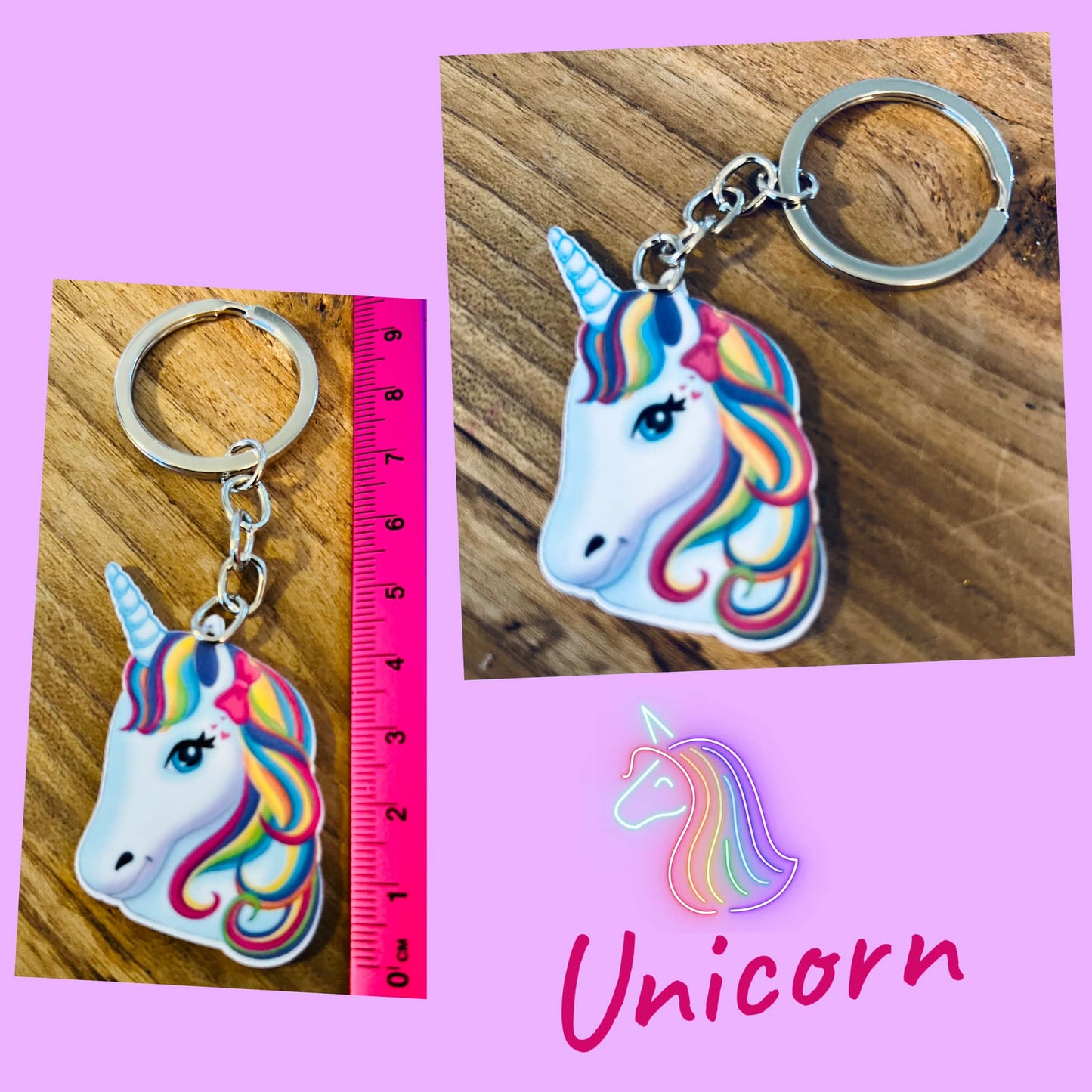 Unicorn Keyring