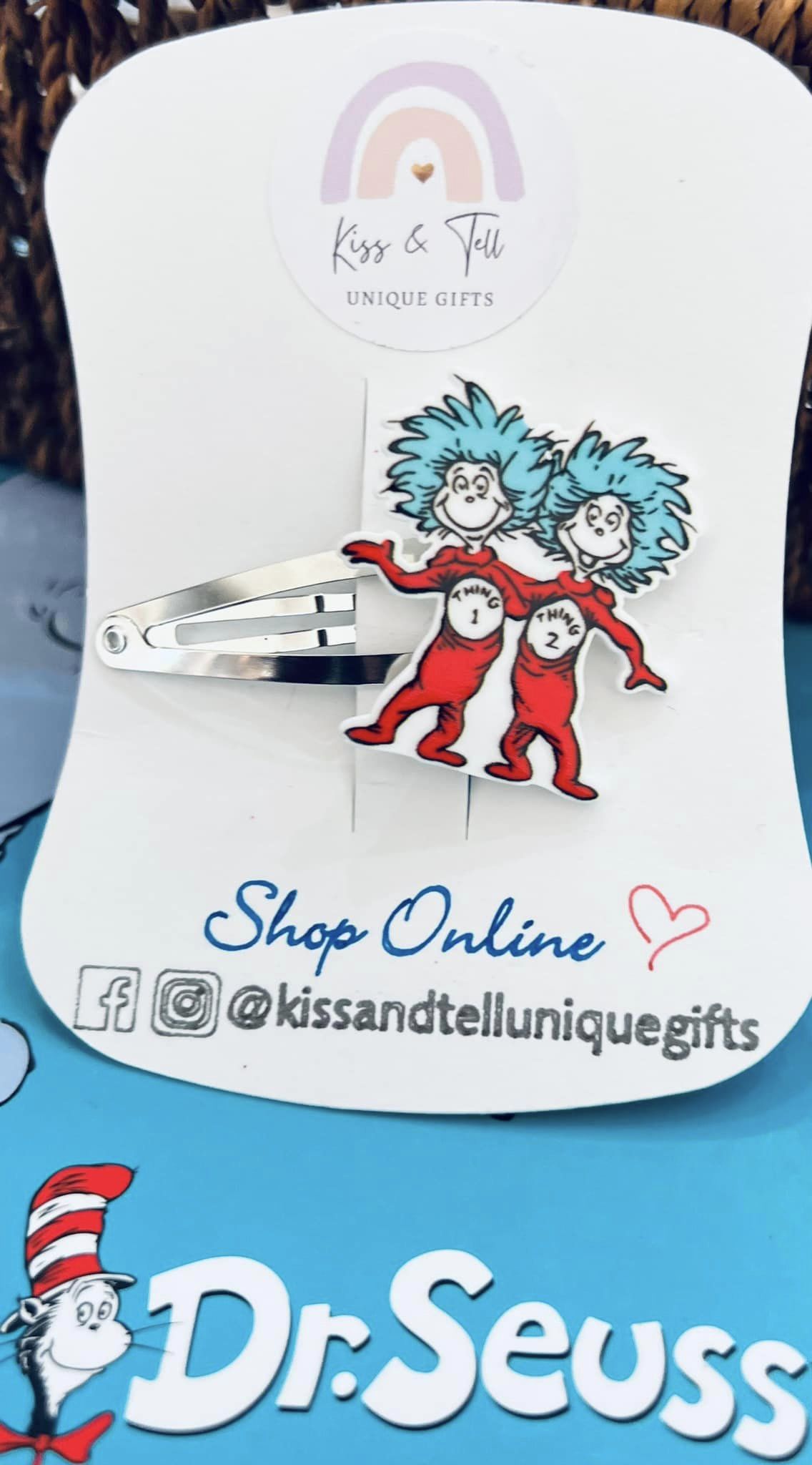 Thing 1 & Thing 2 Hair Clip