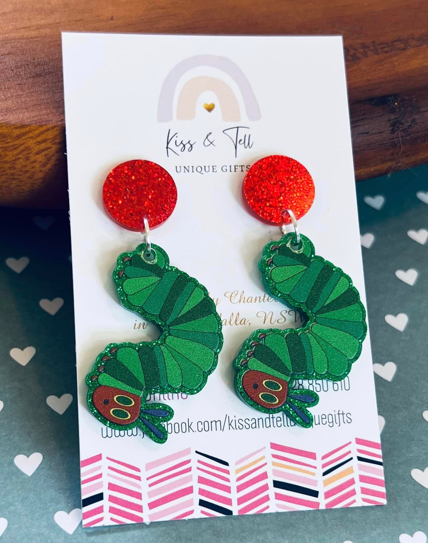 Hungry Caterpillar Drop Earrings