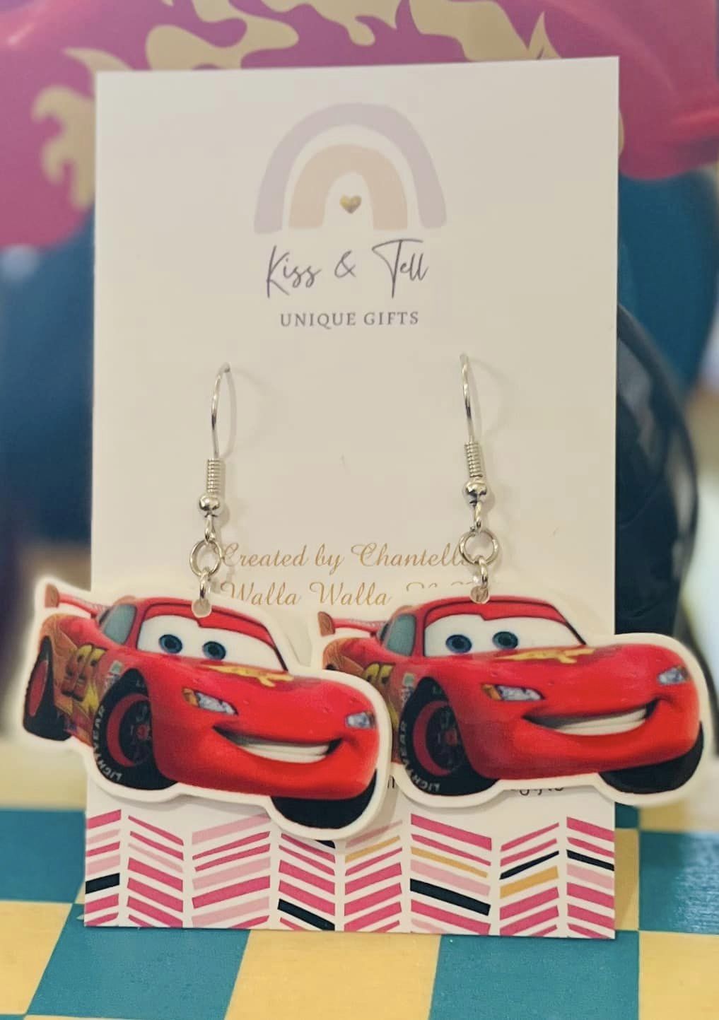 Cars Movie Dangle Earrings