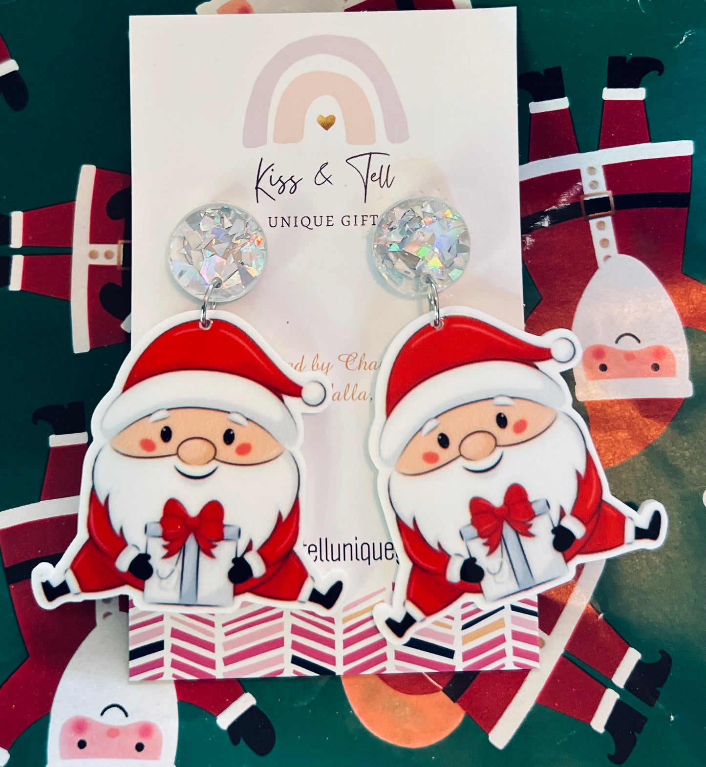 Cute Santa Dangle Earrings