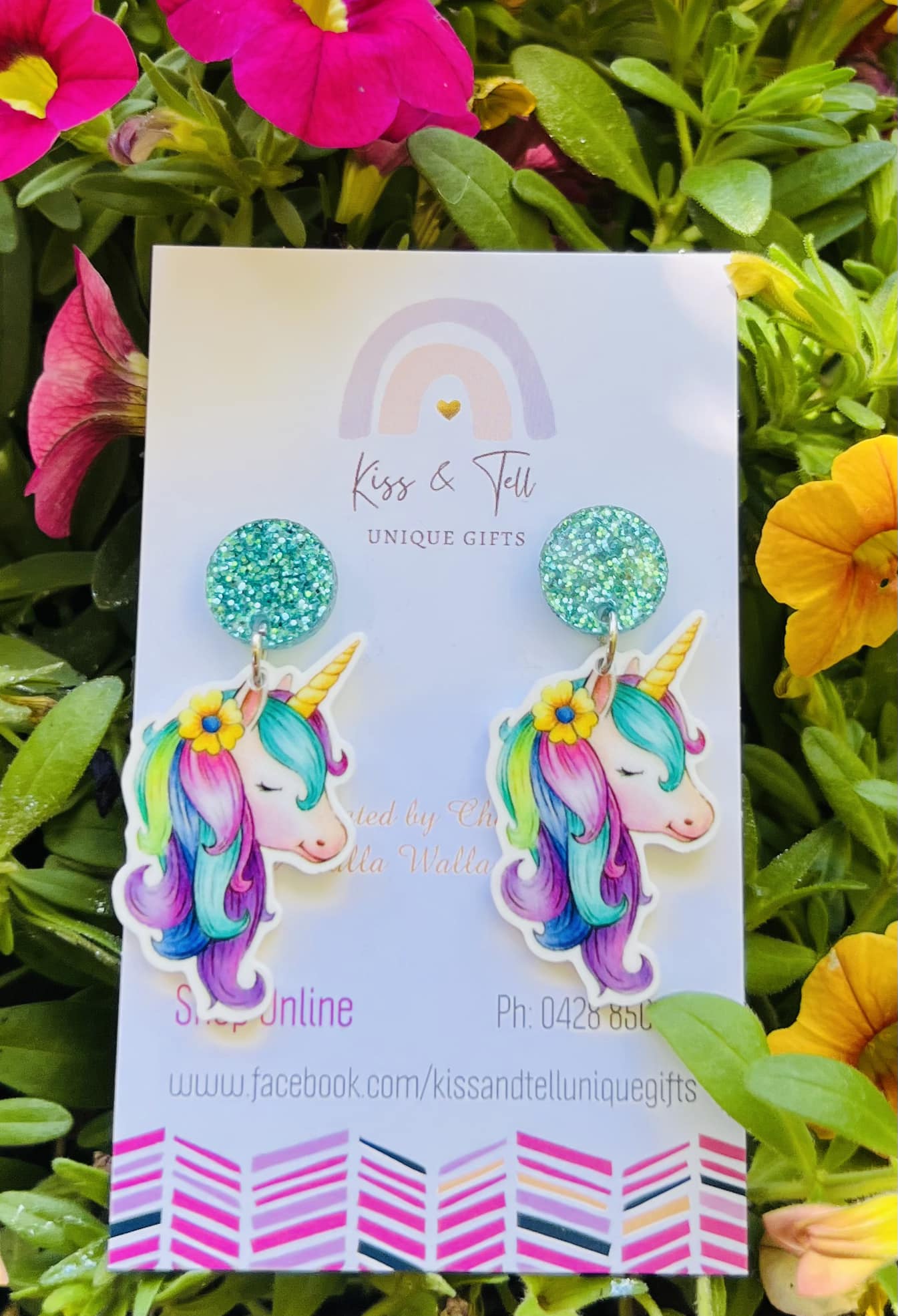 Pretty Unicorn Dangle Earrings