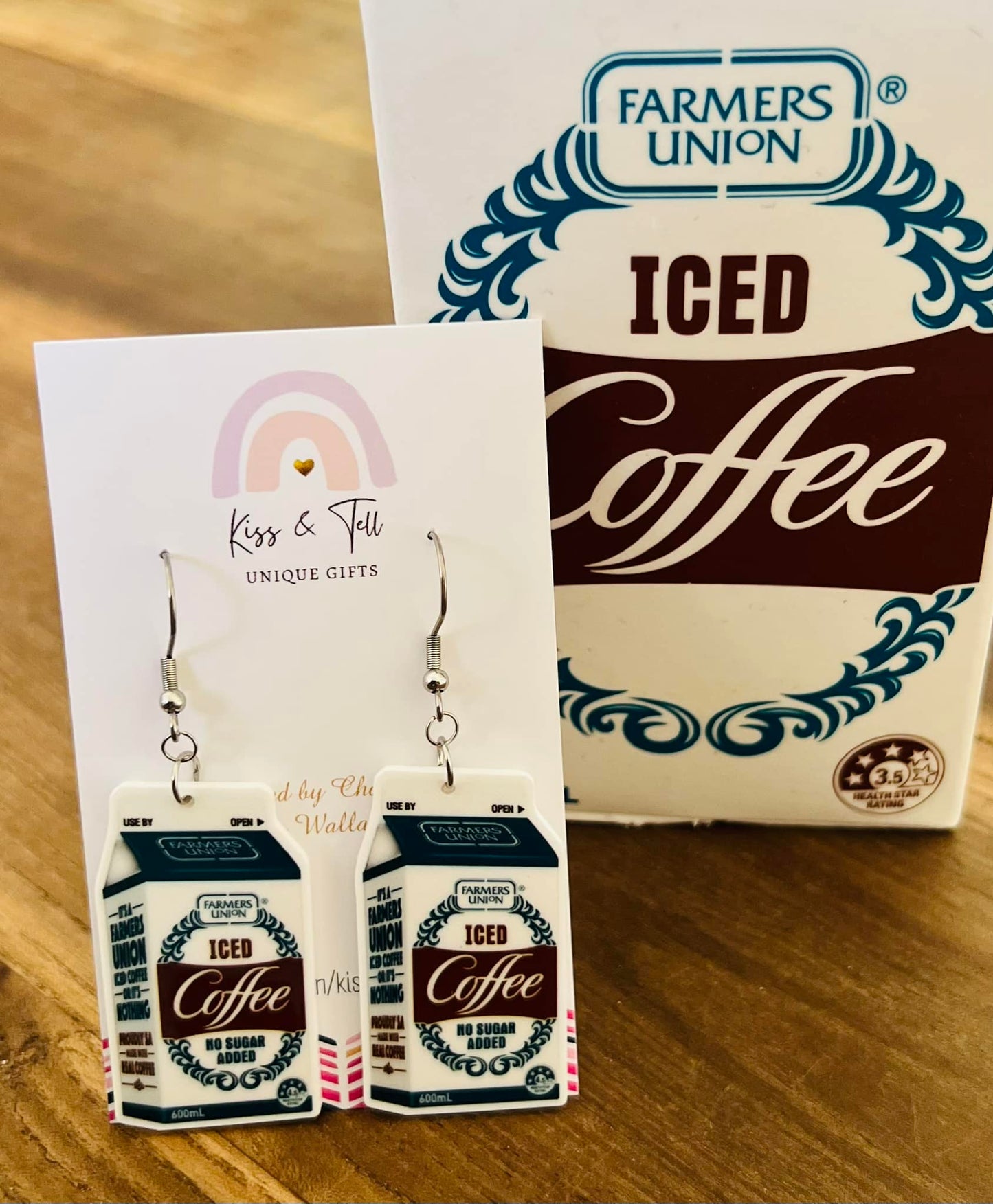 Iced Coffee Dangle Earrings