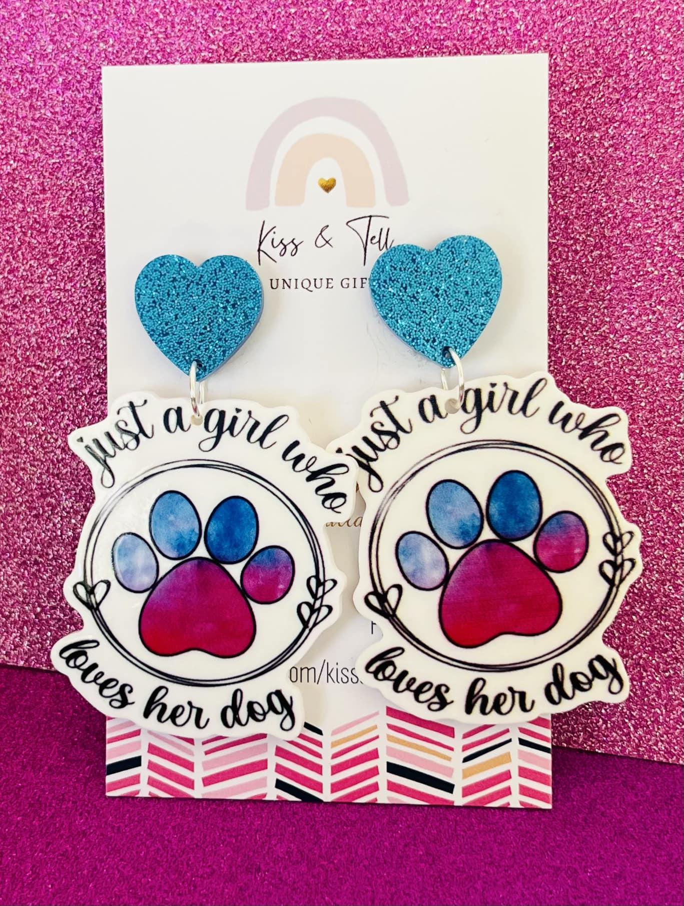 "Just a Girl who Loves her Dog" Earrings