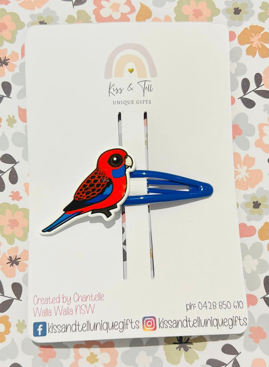 Rosella Bird Hair Clip