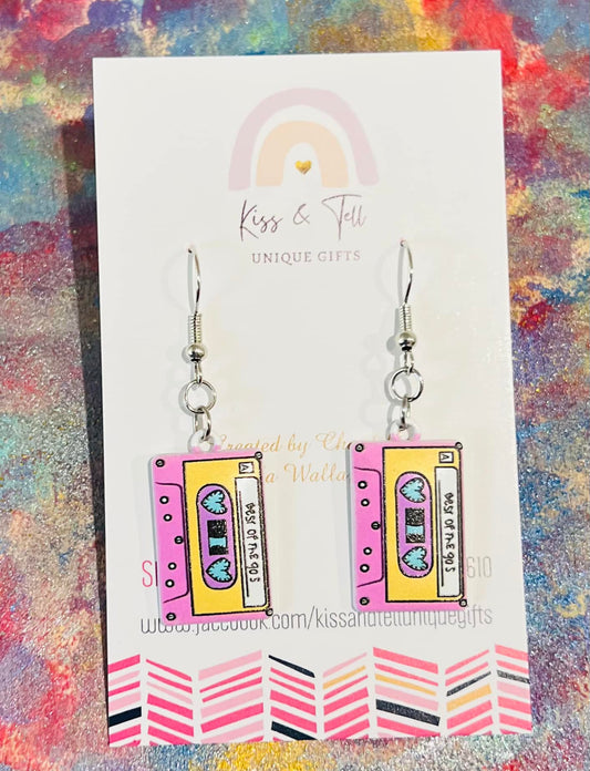 "Best of the 90's" Cassette Tape Earrings