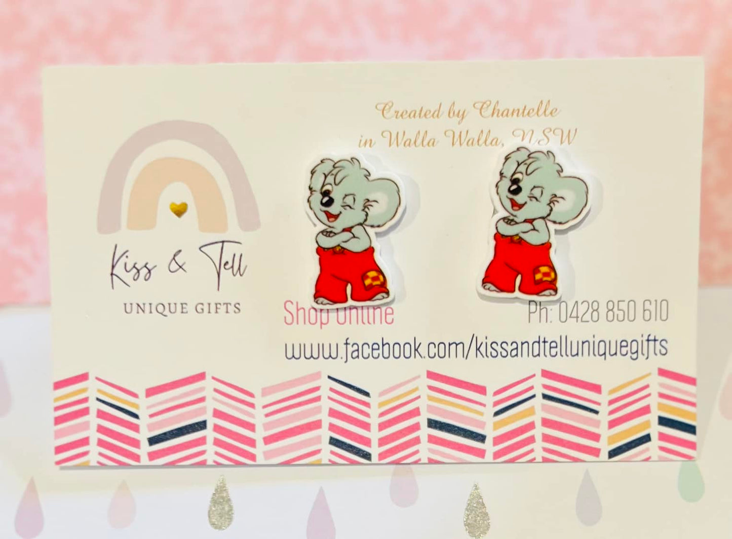 Blinky Koala Stud Earrings