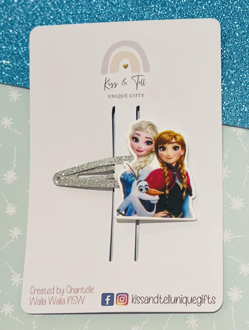 Frozen Characters Glitter Hair Clip