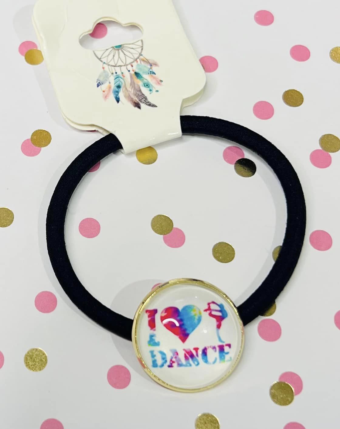 "I Love Dance" Hair Tie