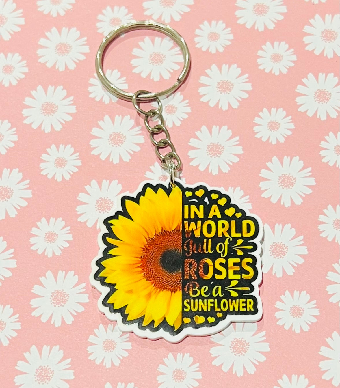 Sunflower Statement Keyring