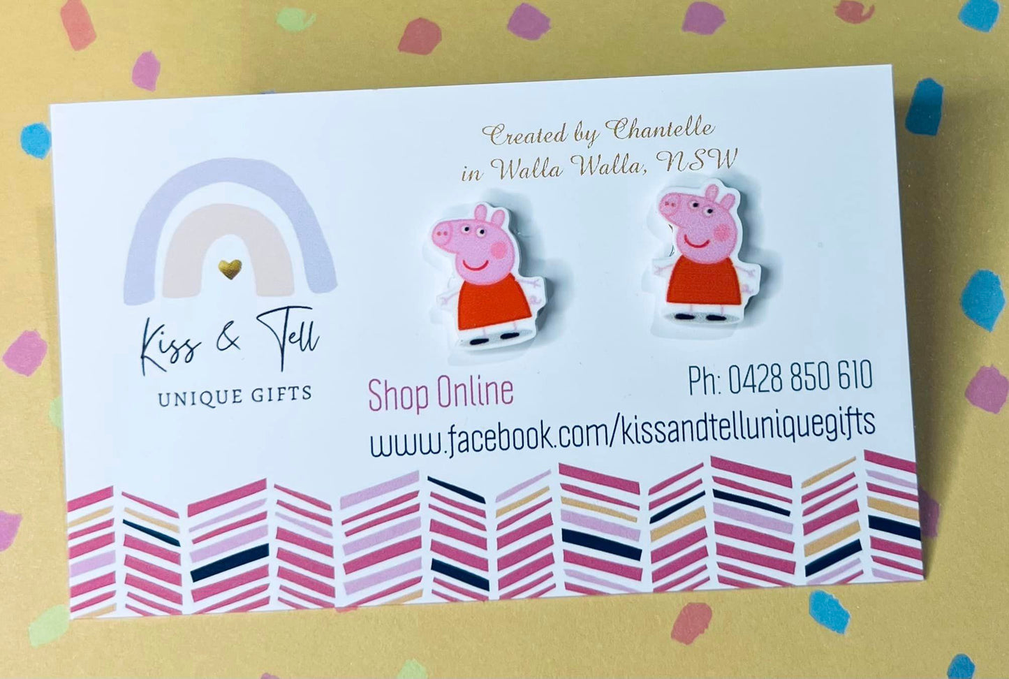 Peppa Pig Stud Earrings