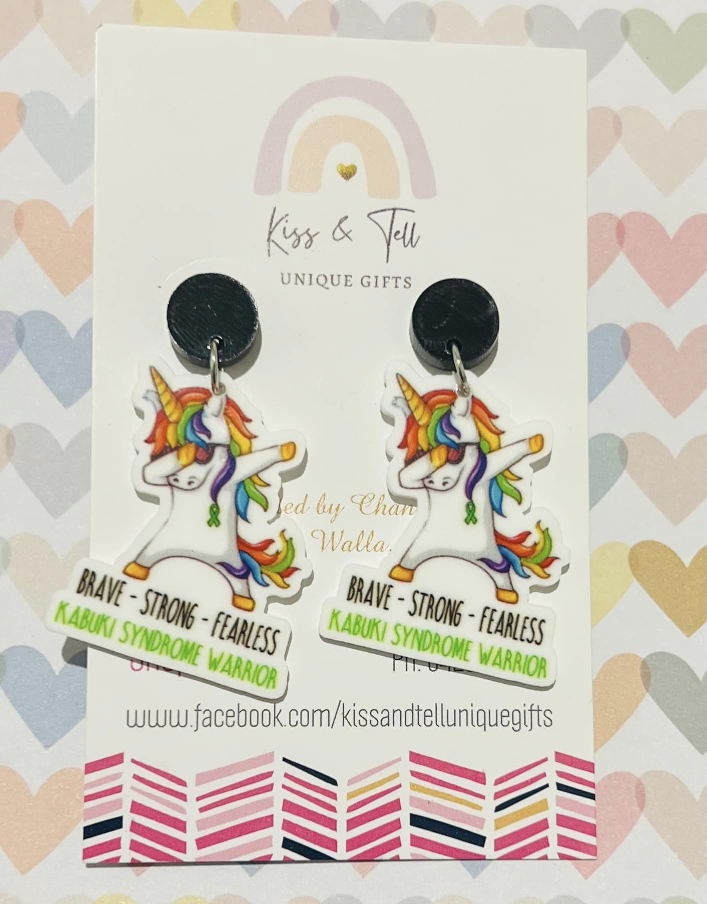 Kabuki Syndrome Warrior Earrings