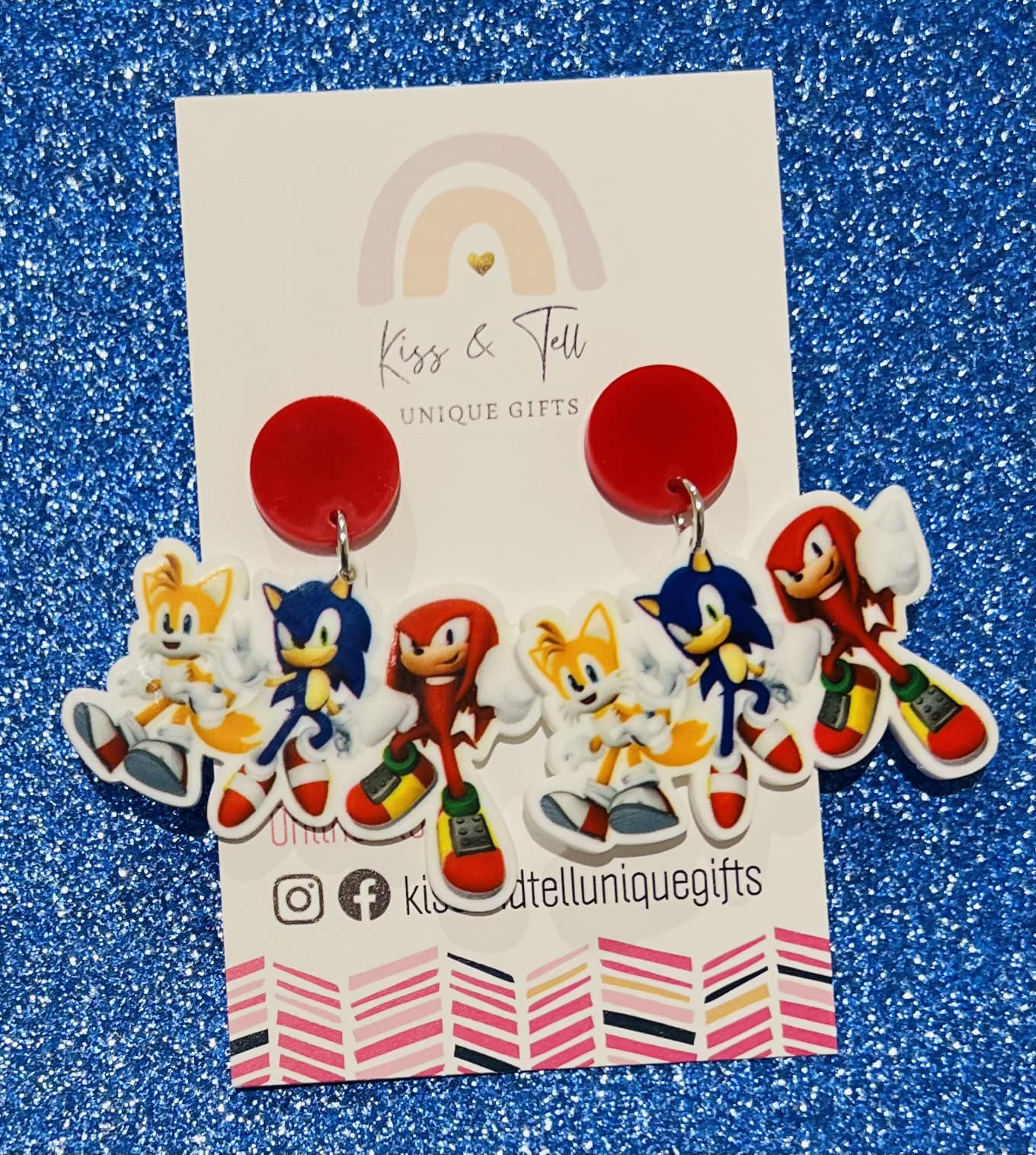 Sonic and Friends Drop Earrings