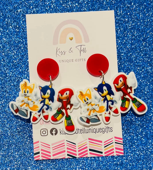 Sonic and Friends Drop Earrings