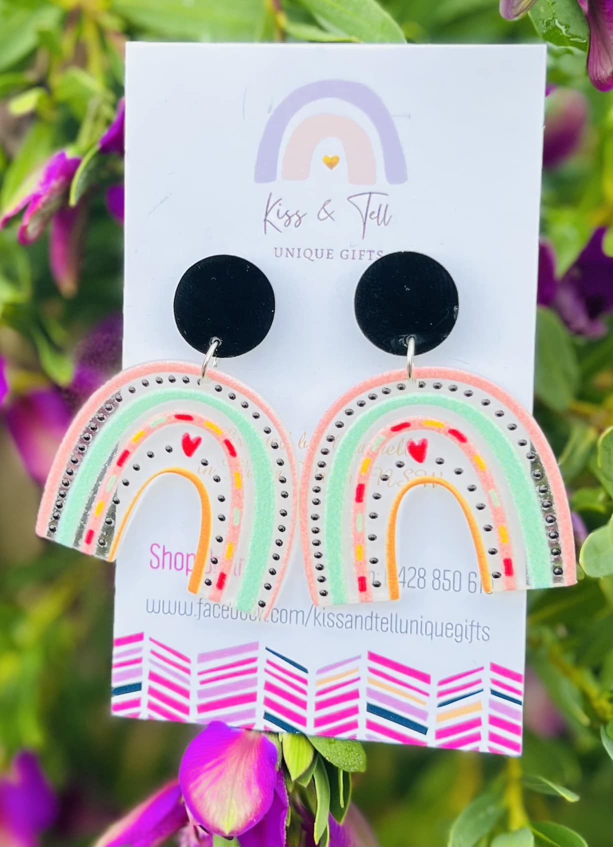 Pastel Rainbow Drop Earrings