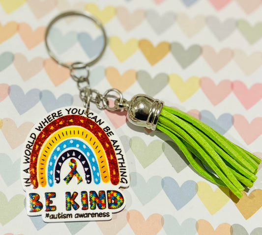 Autism Awareness Keyring