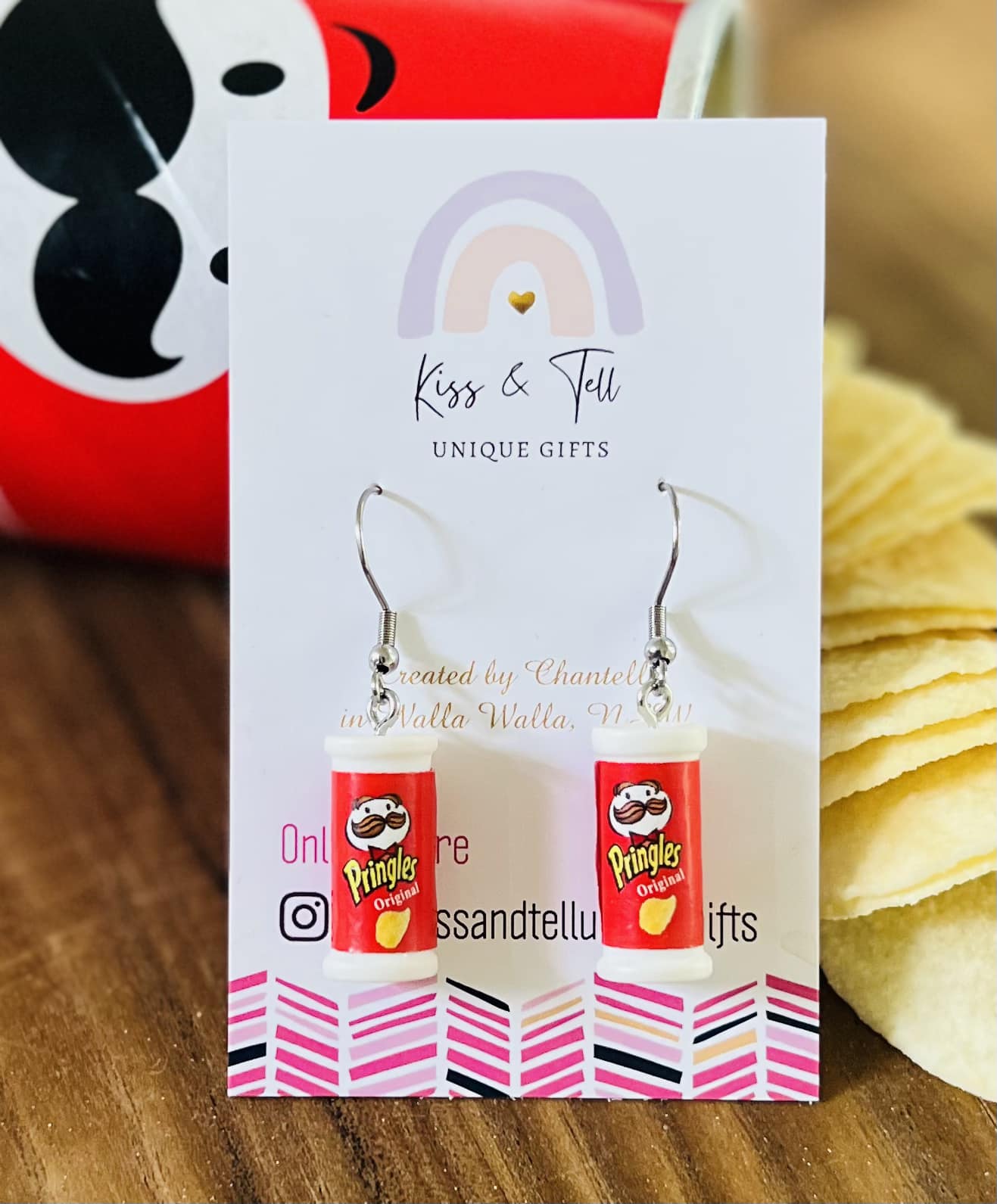 Chips Packet Dangle Earrings