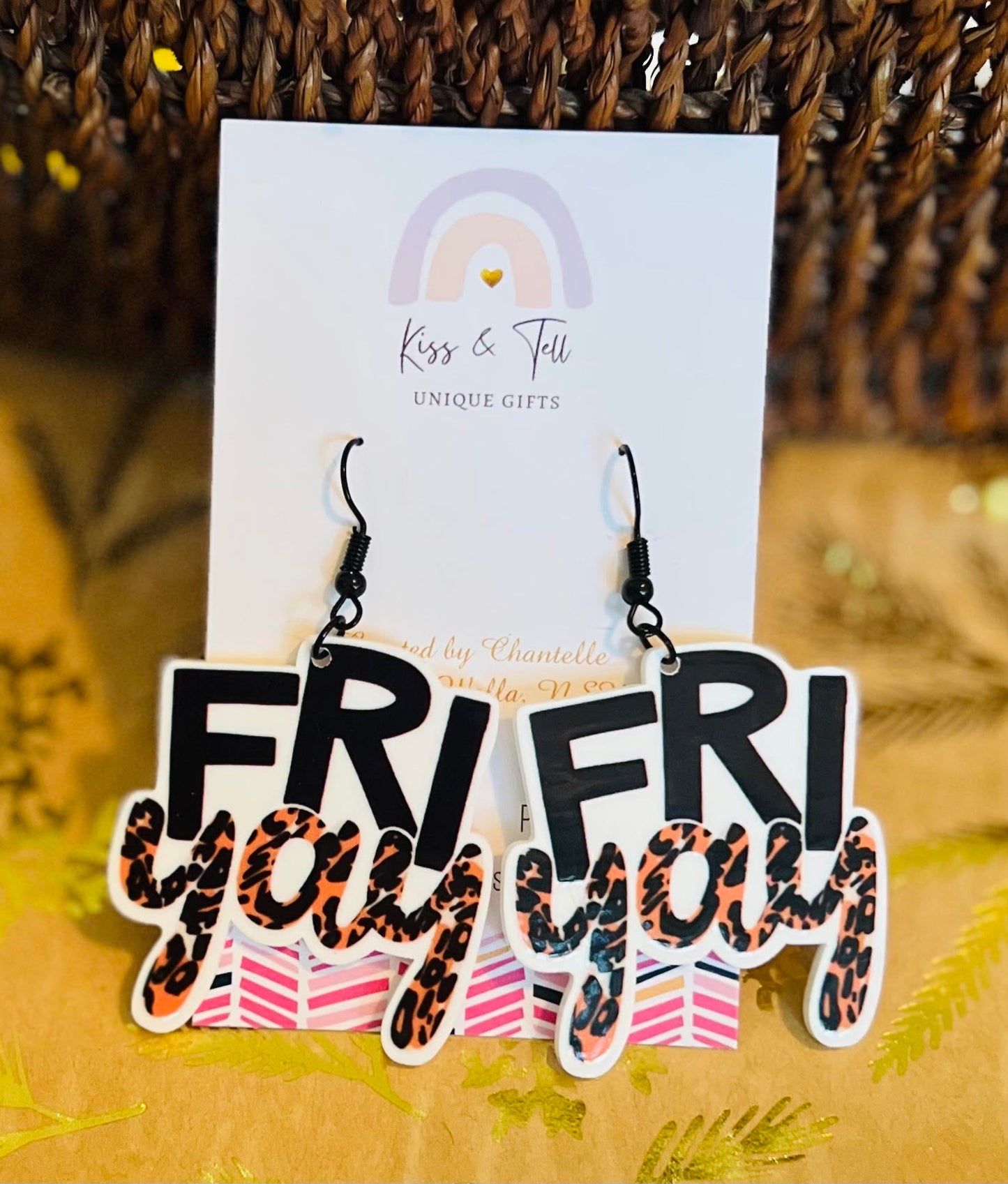 FRIYAY Leopard Dangle Earrings