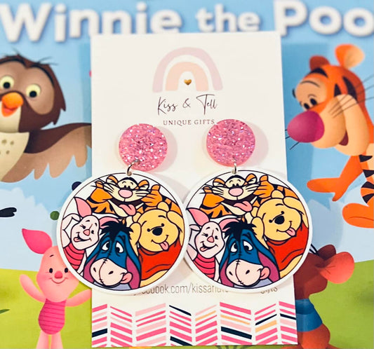 Winnie & Friends Drop Earrings