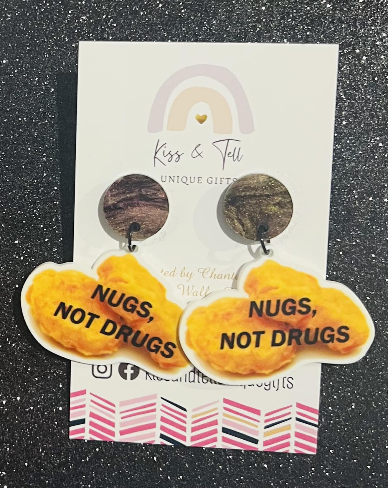 "Nugs, Not Drugs" Earrings