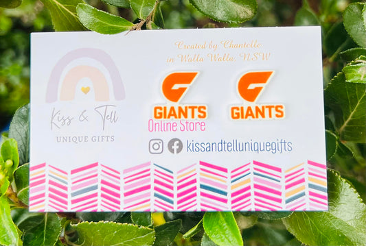 AFL Giants Team Stud Earrings