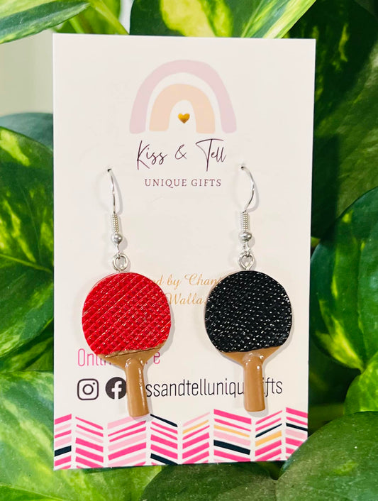 Table Tennis Dangle Earrings