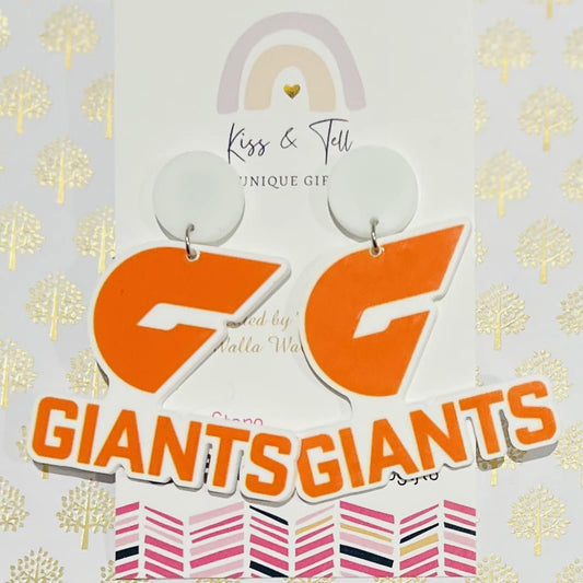 AFL Giants Team Dangle Earrings